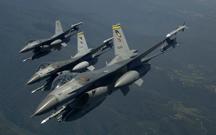 Έξι τουρκικά μαχητικά F-16 στα Κατεχόμενα της Κύπρου